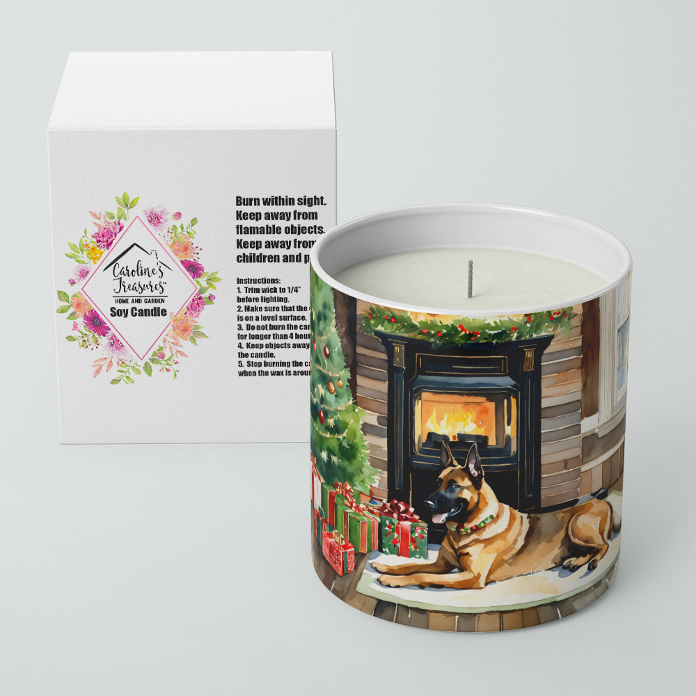 Belgian Malinois Cozy Christmas Decorative Soy Candle