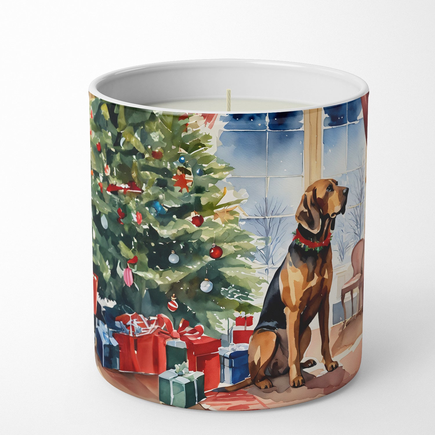 Buy this Bloodhound Cozy Christmas Decorative Soy Candle