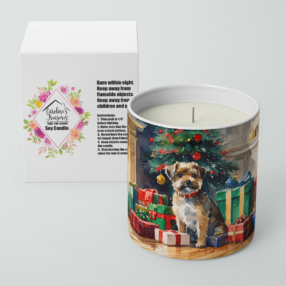 Border Terrier Cozy Christmas Decorative Soy Candle