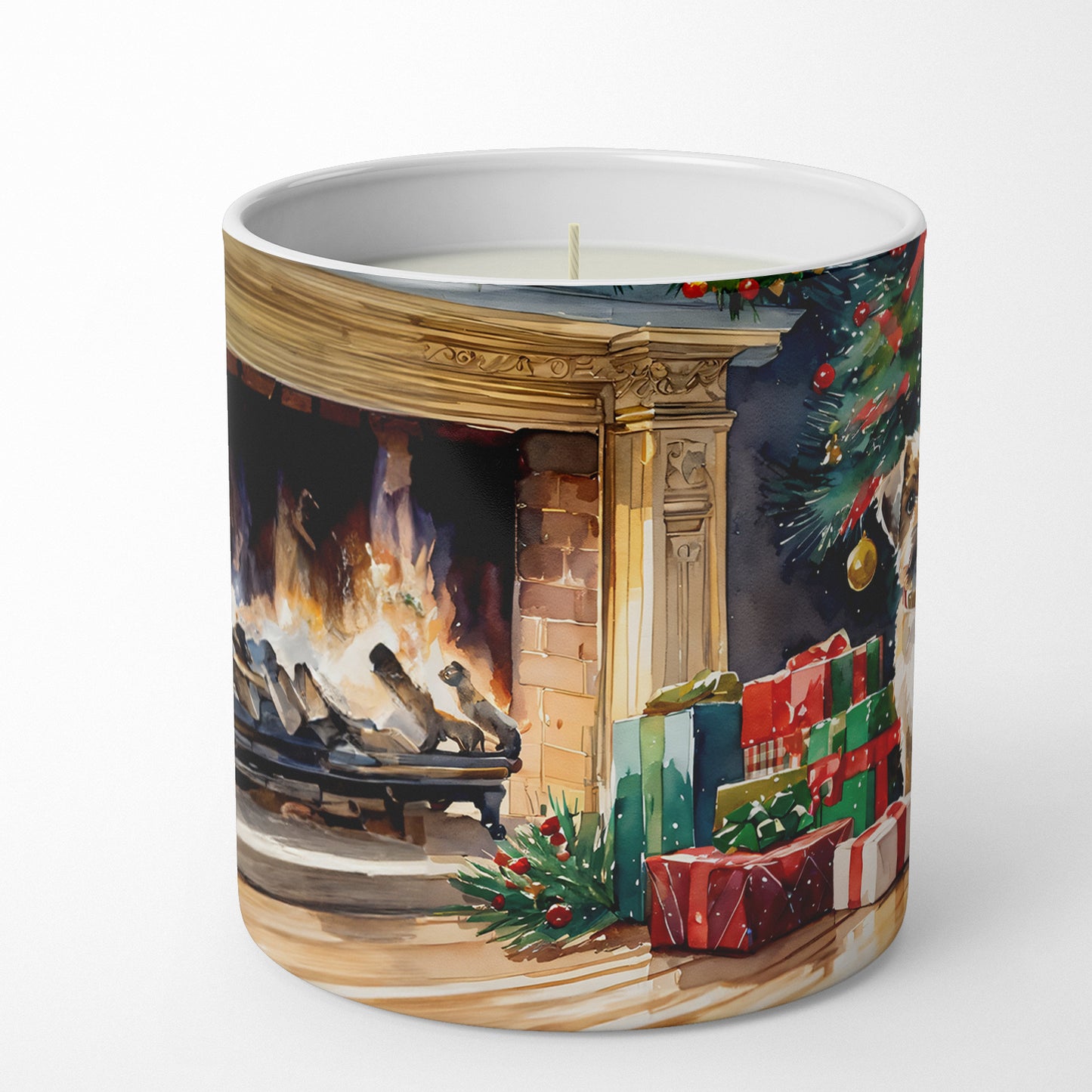 Buy this Border Terrier Cozy Christmas Decorative Soy Candle