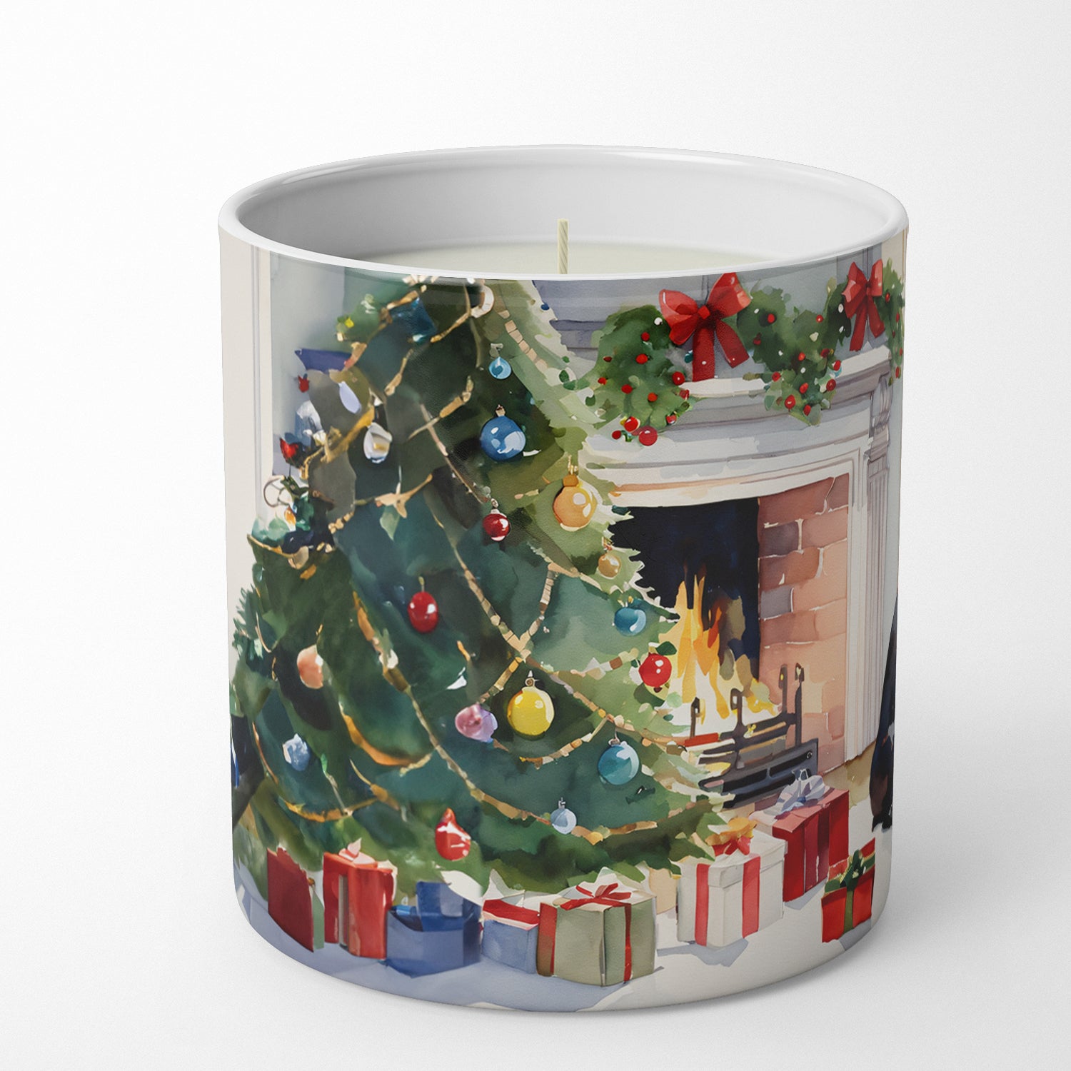 Buy this Boston Terrier Cozy Christmas Decorative Soy Candle