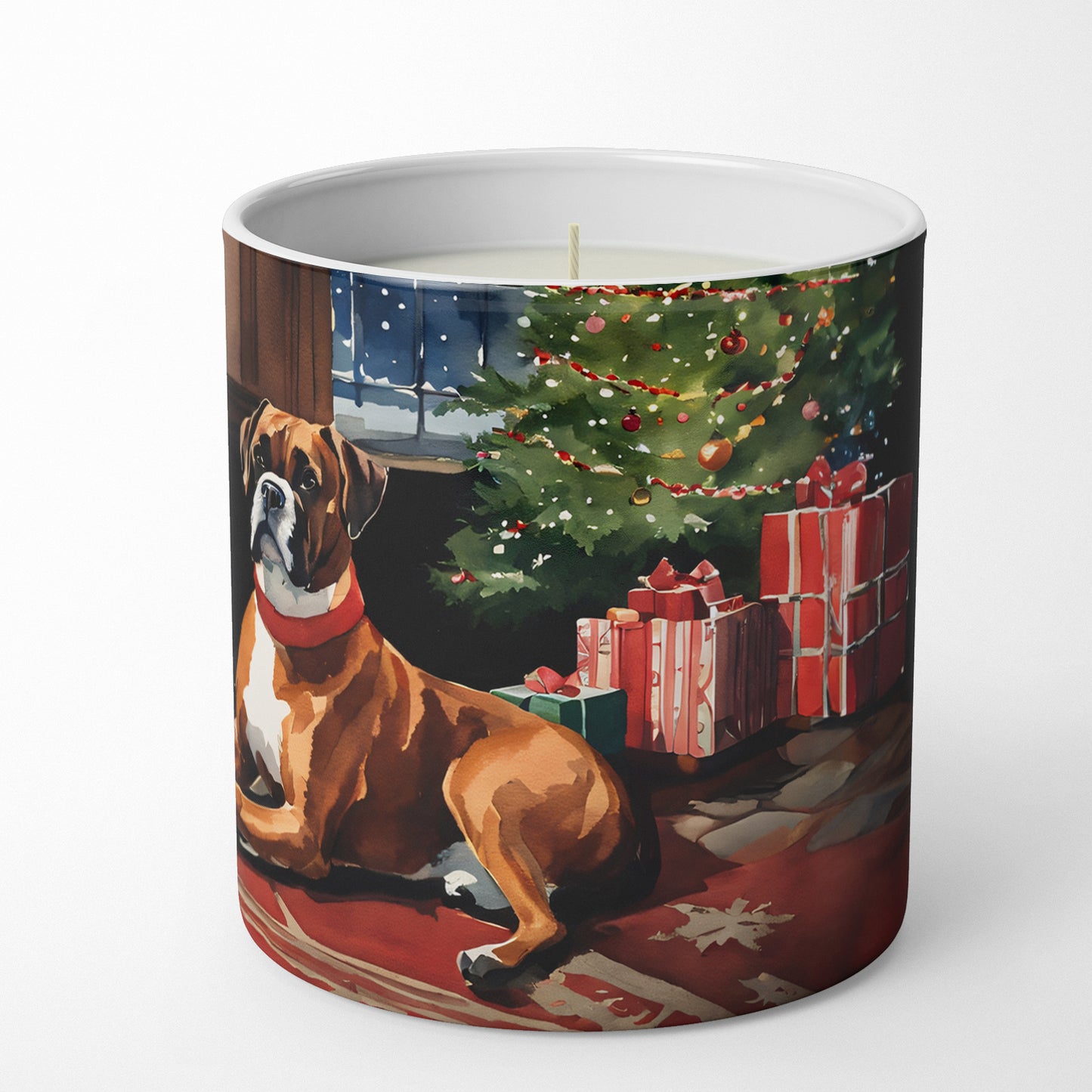 Boxer Cozy Christmas Decorative Soy Candle