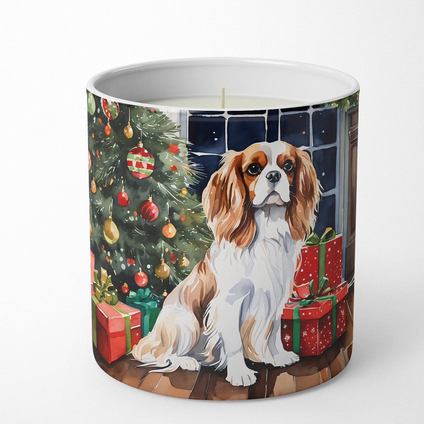 Cavalier Spaniel Cozy Christmas Decorative Soy Candle