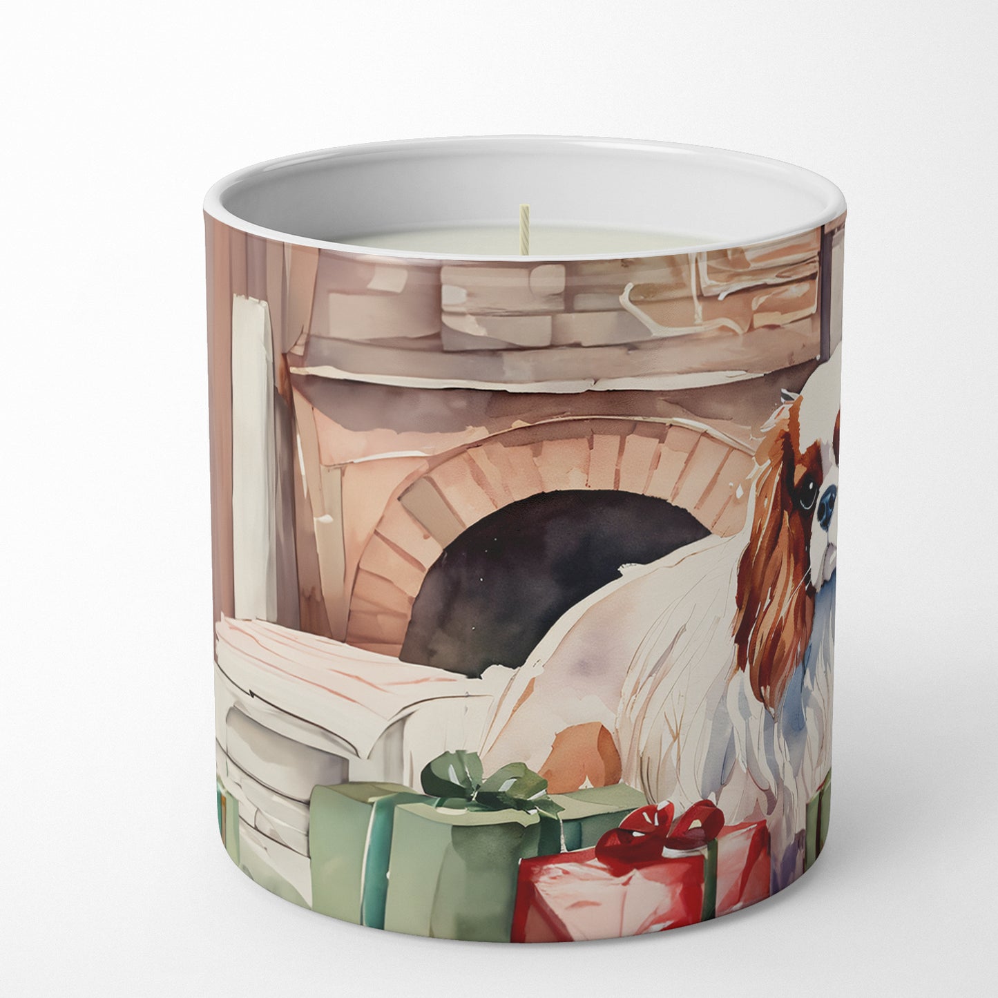 Buy this Cavalier Spaniel Cozy Christmas Decorative Soy Candle