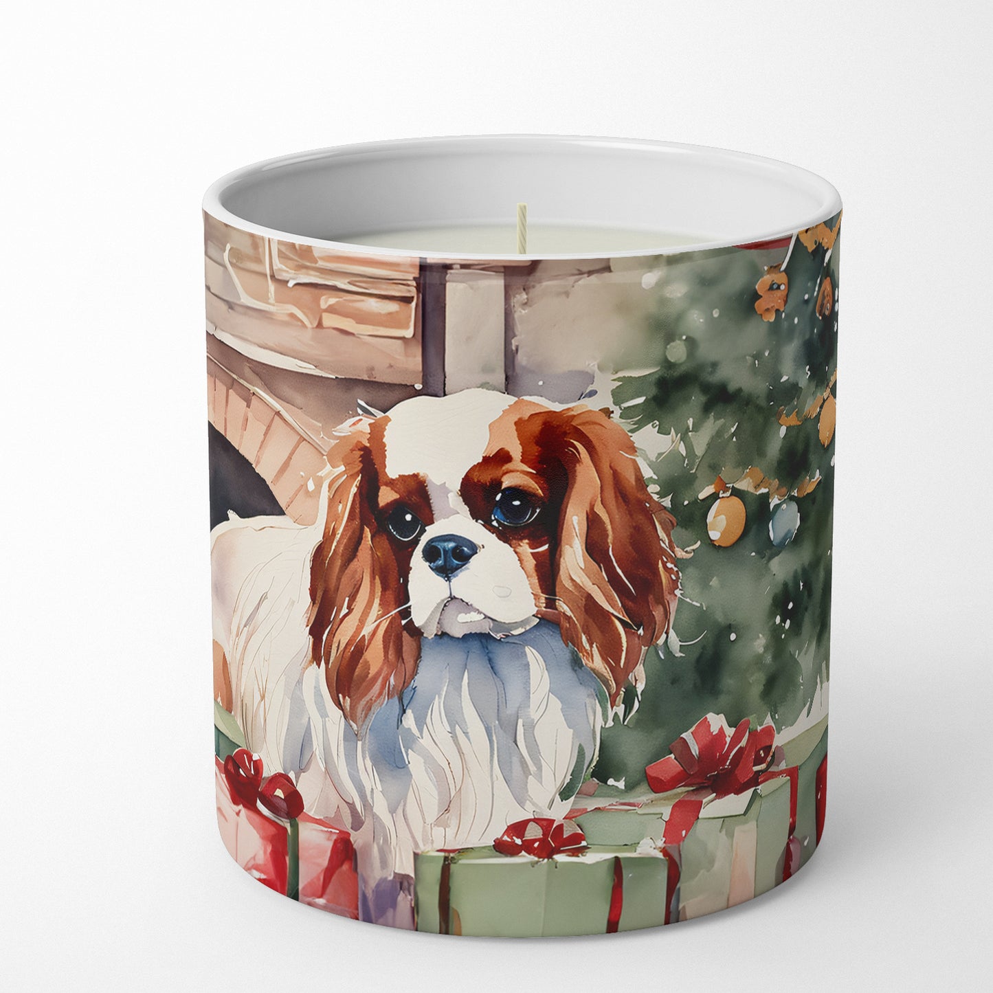 Cavalier Spaniel Cozy Christmas Decorative Soy Candle