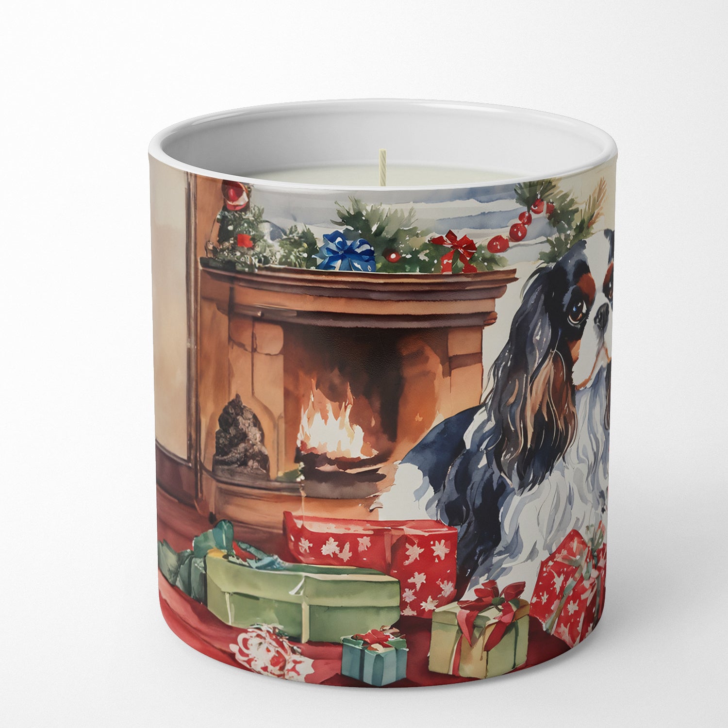 Buy this Cavalier Spaniel Cozy Christmas Decorative Soy Candle