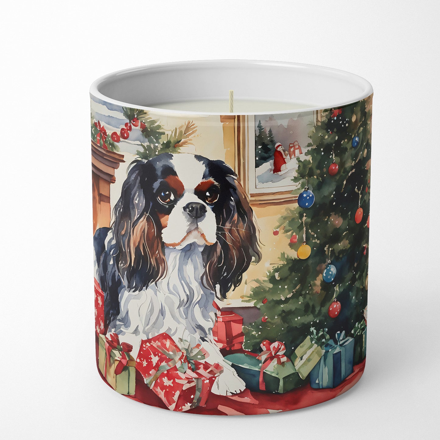 Cavalier Spaniel Cozy Christmas Decorative Soy Candle