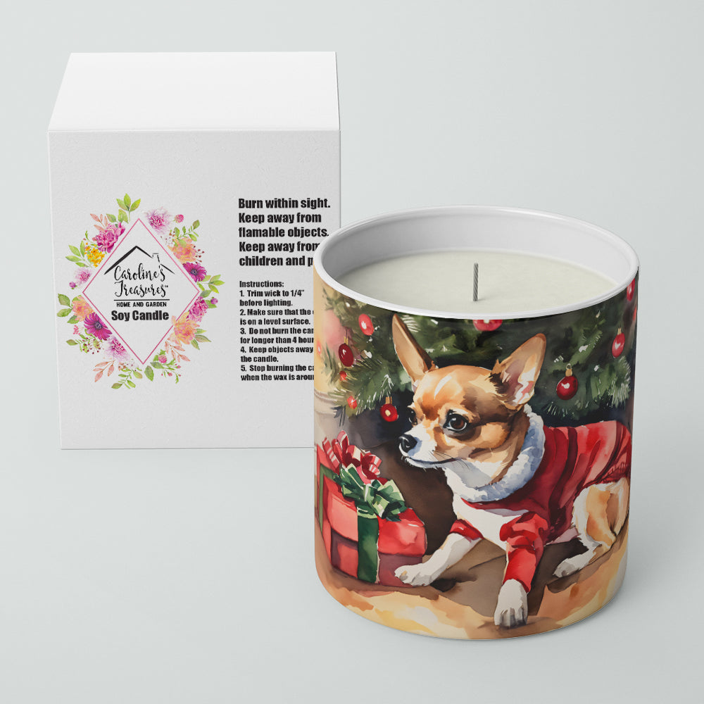 Chihuahua Cozy Christmas Decorative Soy Candle