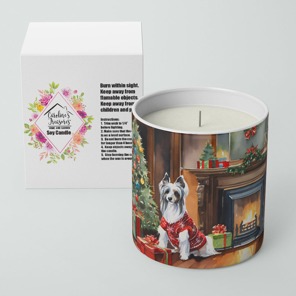 Chinese Crested Cozy Christmas Decorative Soy Candle