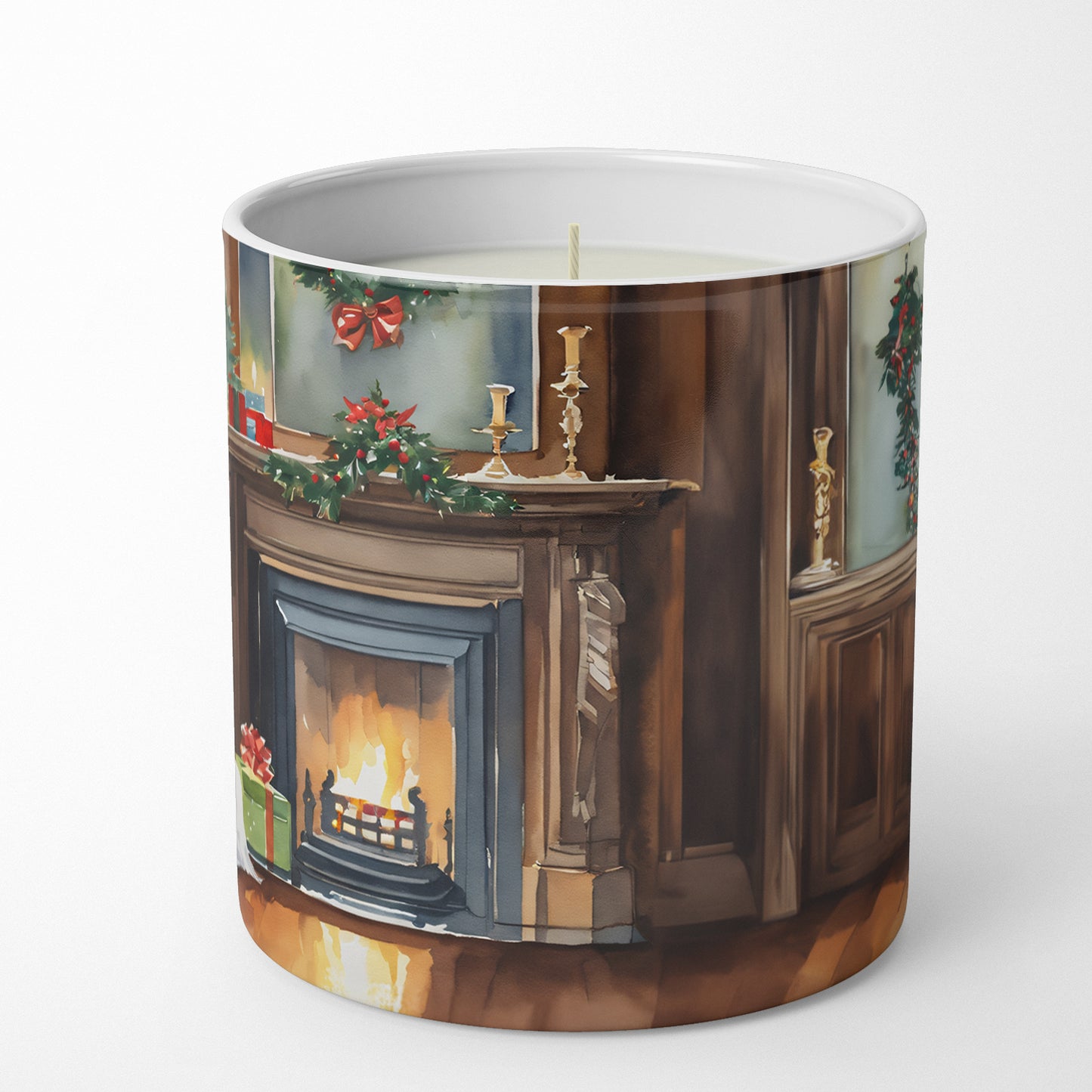 Chinese Crested Cozy Christmas Decorative Soy Candle