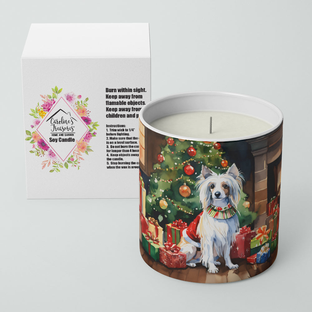 Chinese Crested Cozy Christmas Decorative Soy Candle