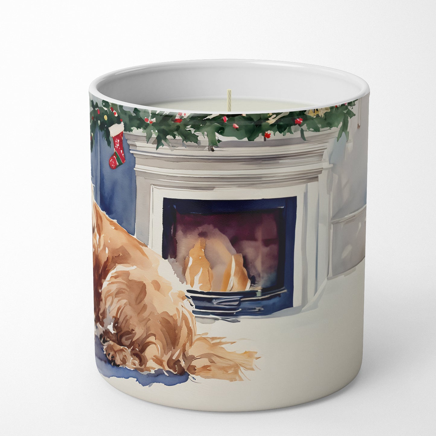 Cocker Spaniel Cozy Christmas Decorative Soy Candle