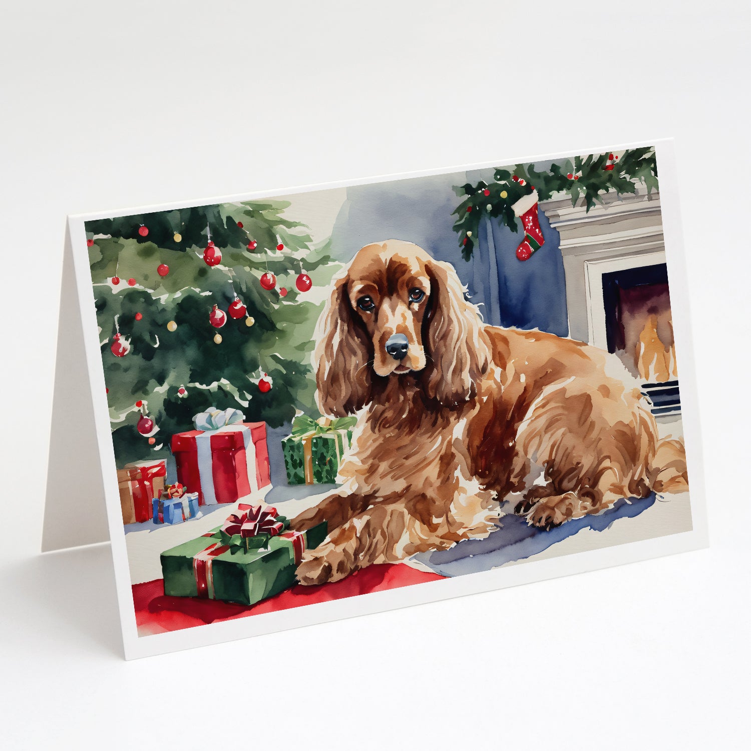 Buy this Cocker Spaniel Cozy Christmas Greeting Cards Pack of 8