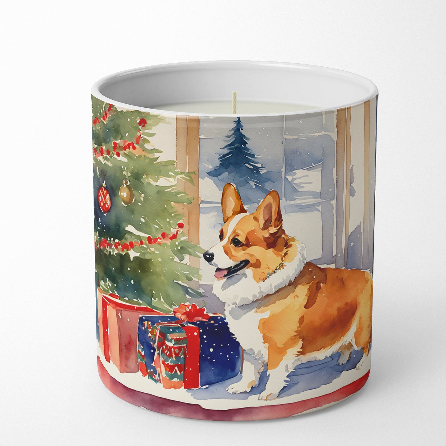 Corgi Cozy Christmas Decorative Soy Candle