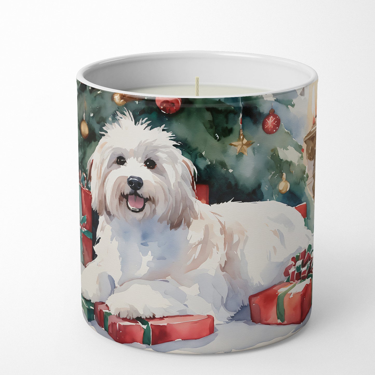 Coton De Tulear Cozy Christmas Decorative Soy Candle