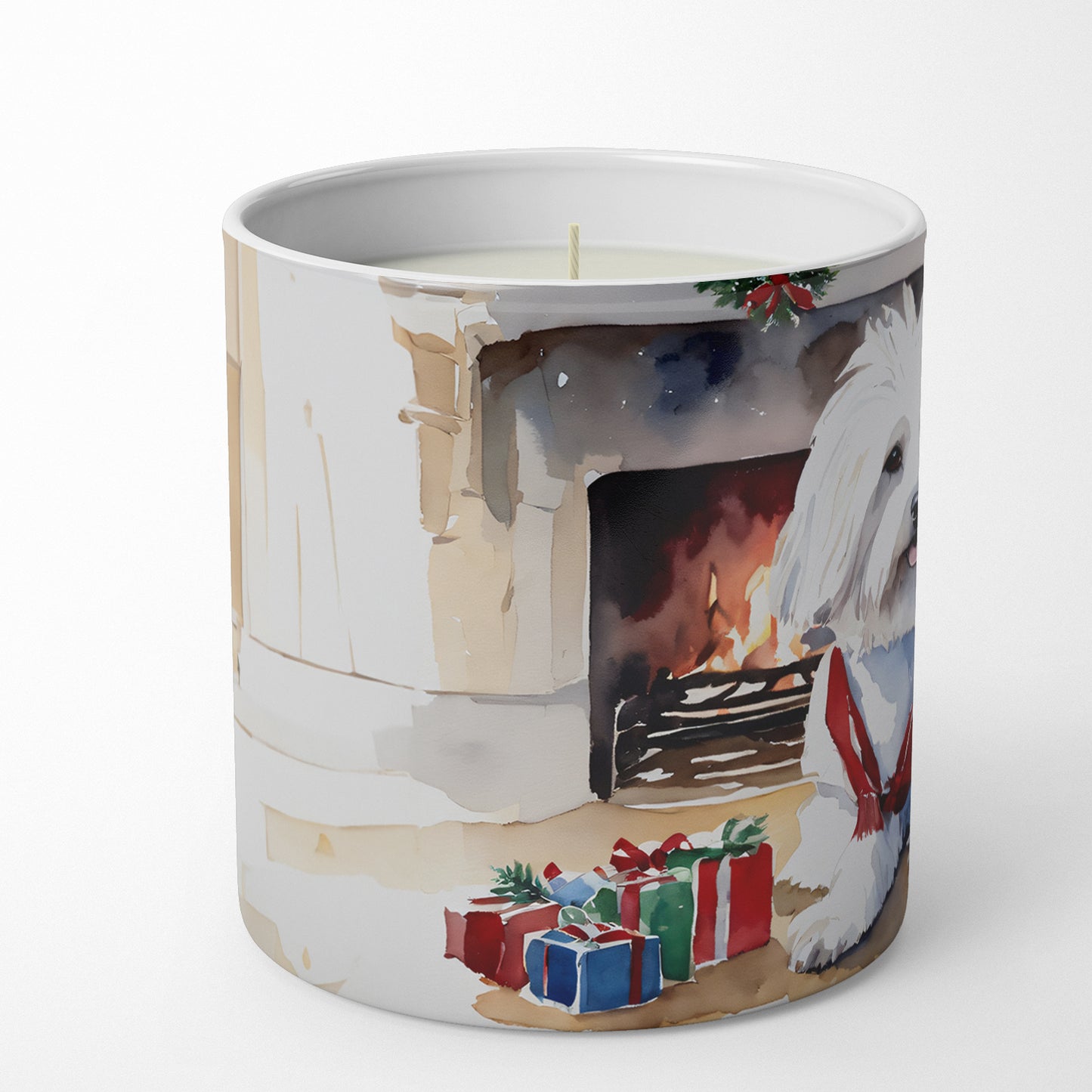 Buy this Coton De Tulear Cozy Christmas Decorative Soy Candle