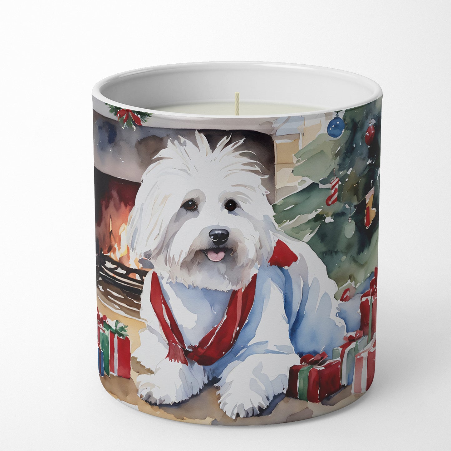 Coton De Tulear Cozy Christmas Decorative Soy Candle