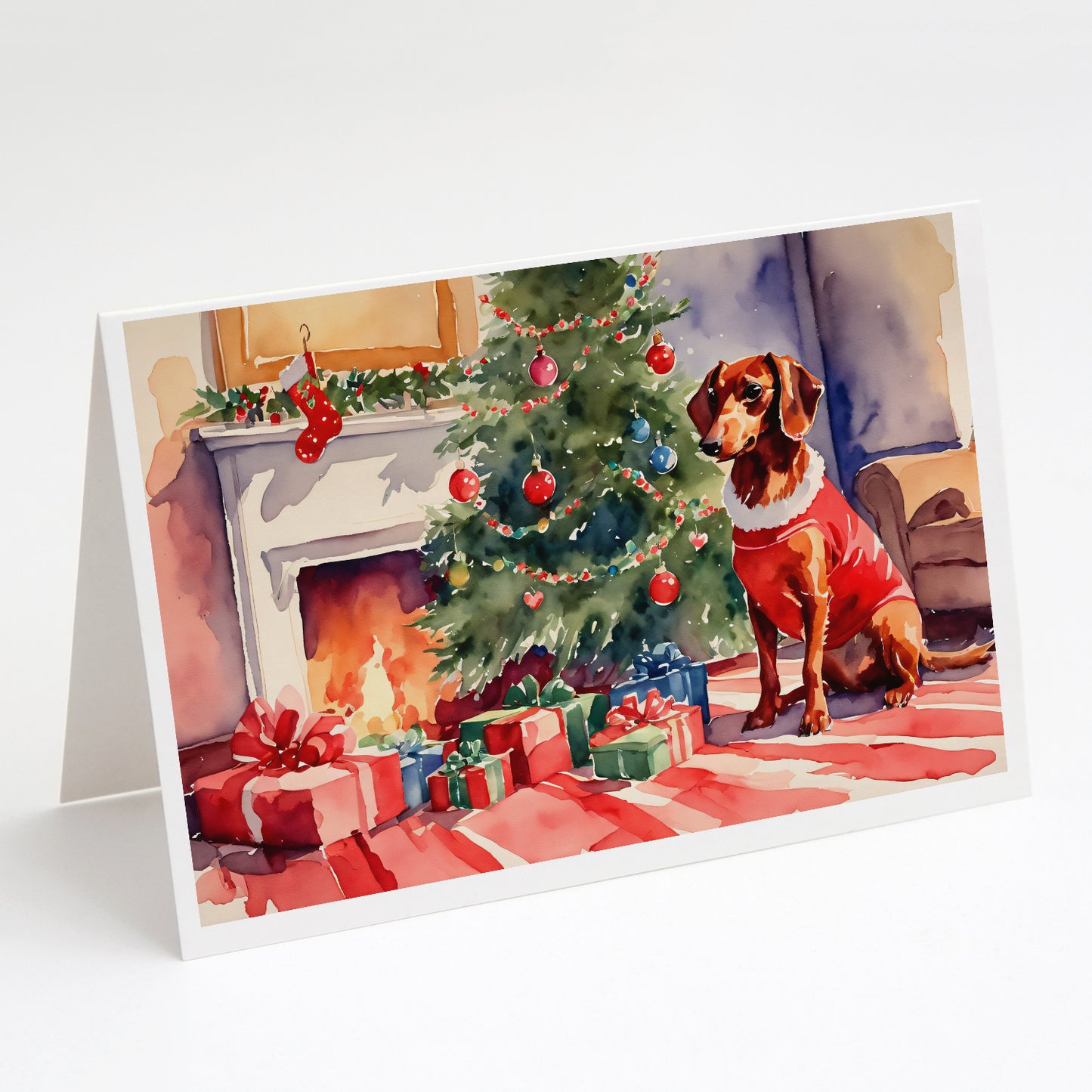 Buy this Dachshund Cozy Christmas Greeting Cards Pack of 8