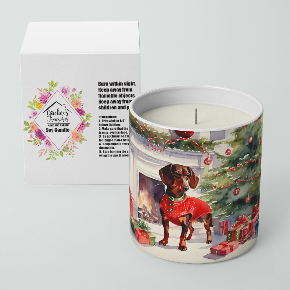 Dachshund Cozy Christmas Decorative Soy Candle