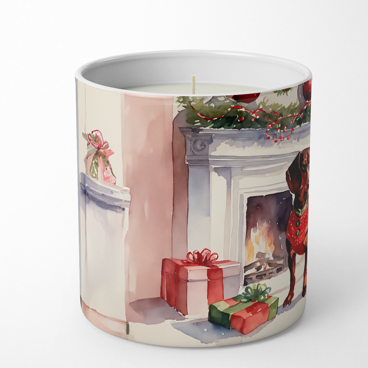 Buy this Dachshund Cozy Christmas Decorative Soy Candle