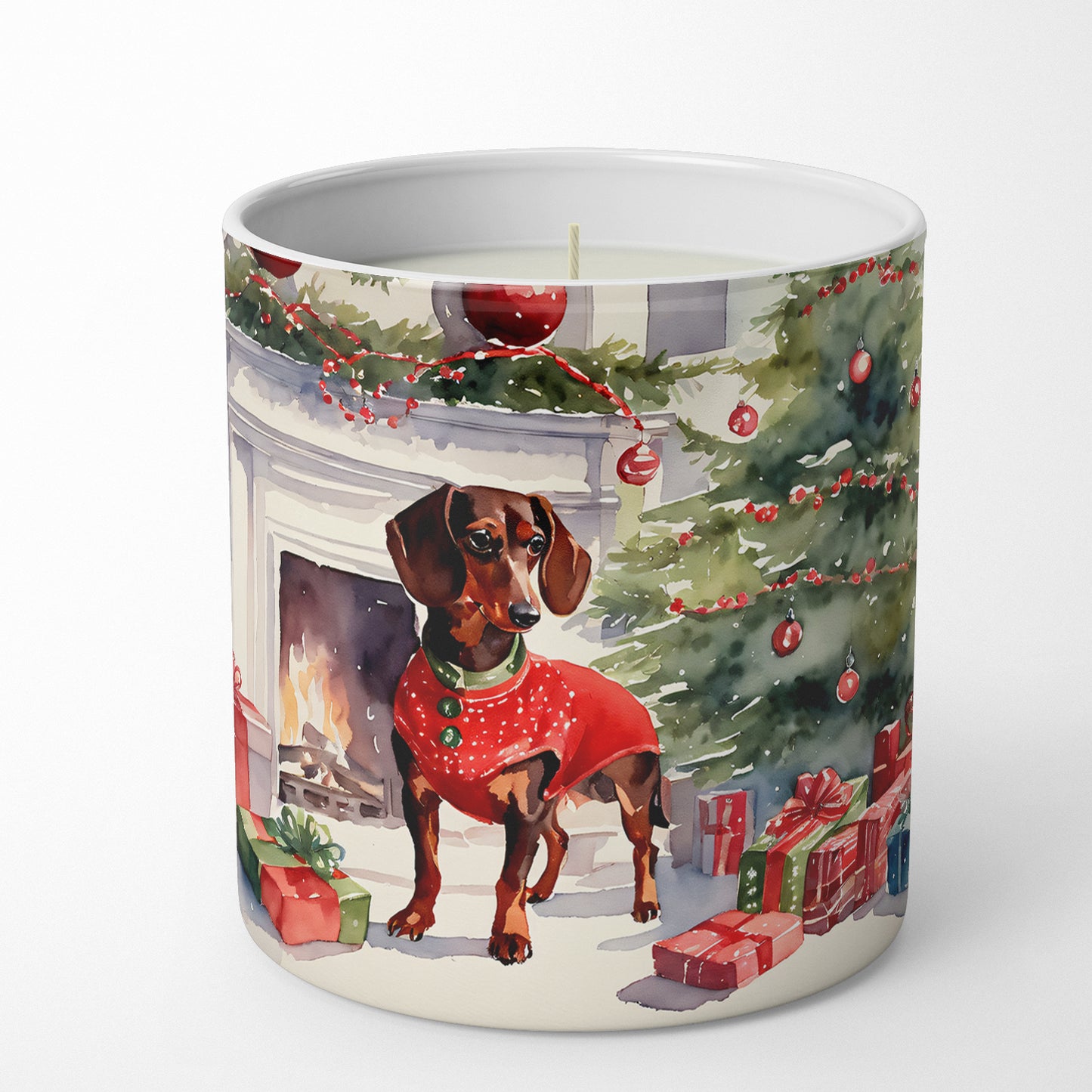 Dachshund Cozy Christmas Decorative Soy Candle