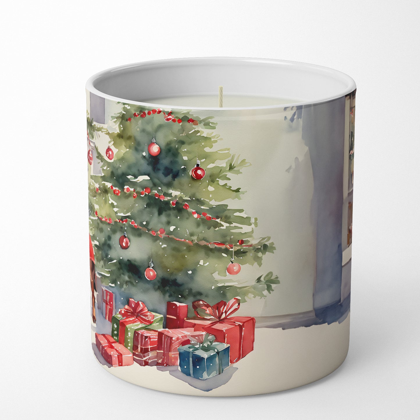 Dachshund Cozy Christmas Decorative Soy Candle