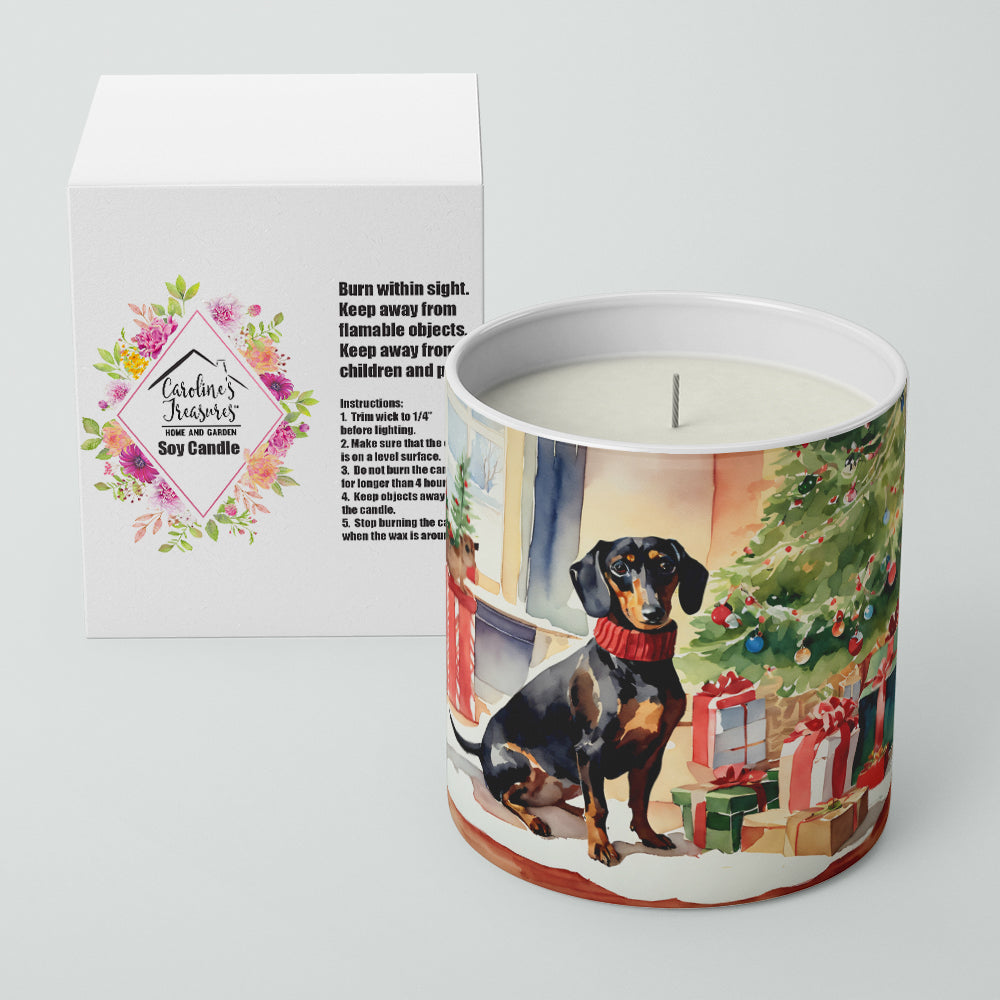 Dachshund Cozy Christmas Decorative Soy Candle