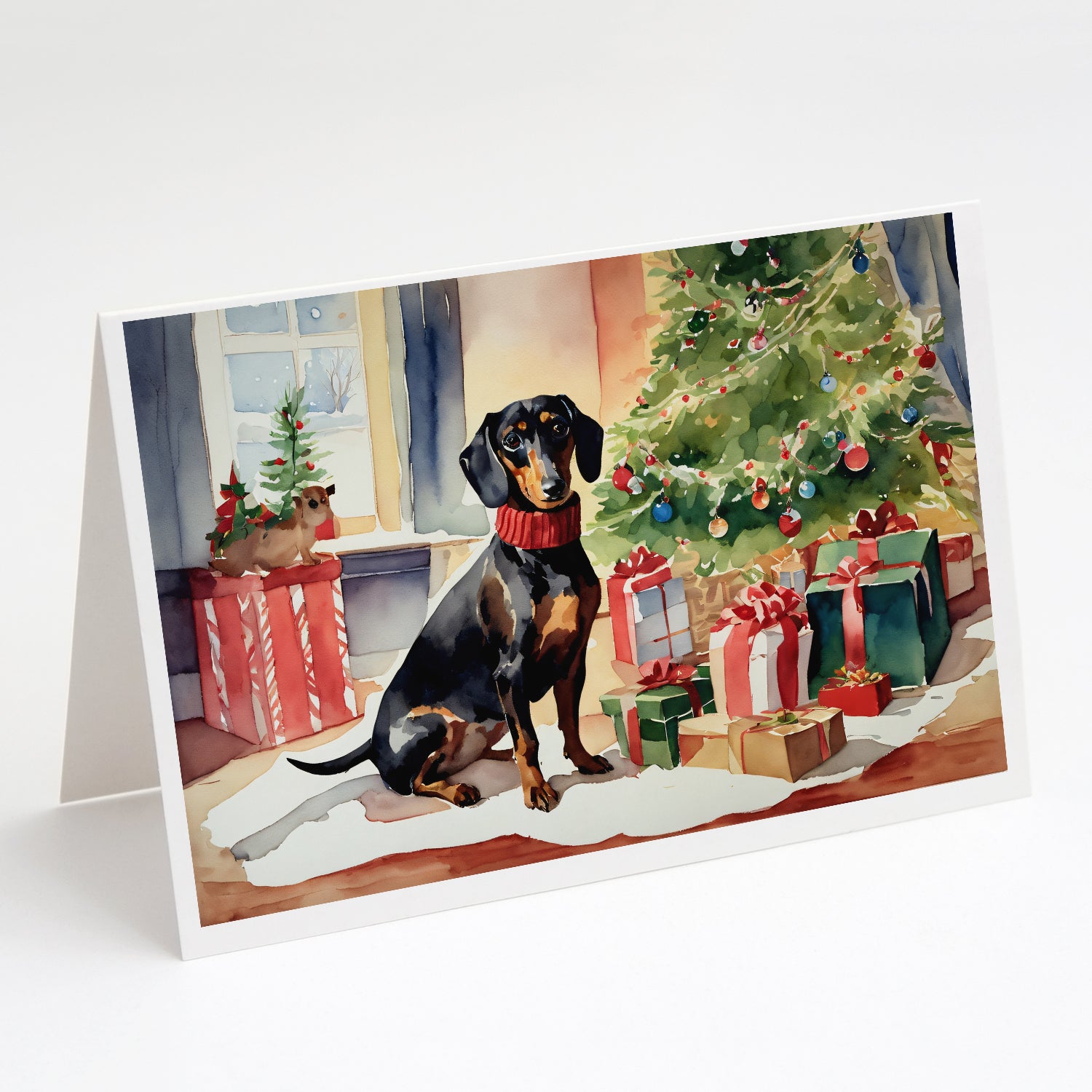 Buy this Dachshund Cozy Christmas Greeting Cards Pack of 8