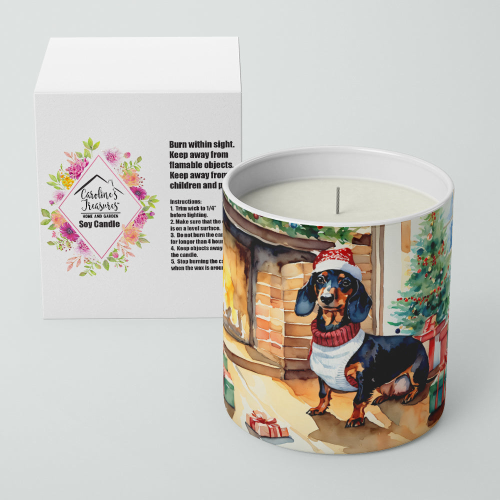 Dachshund Cozy Christmas Decorative Soy Candle