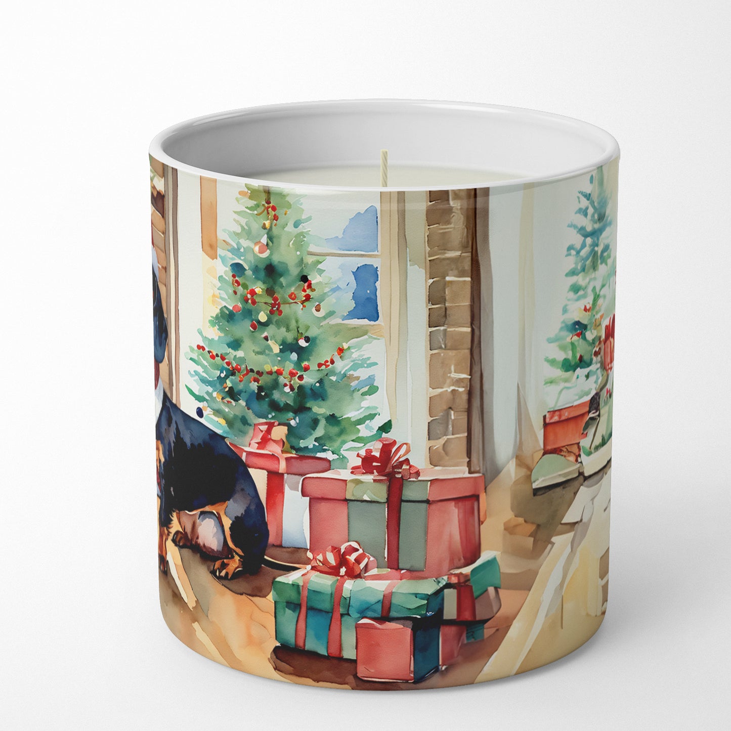 Dachshund Cozy Christmas Decorative Soy Candle