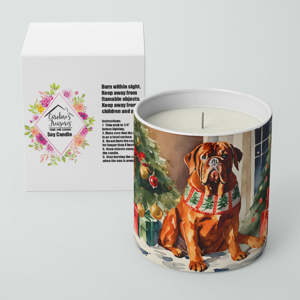 Dogue de Bordeaux Cozy Christmas Decorative Soy Candle
