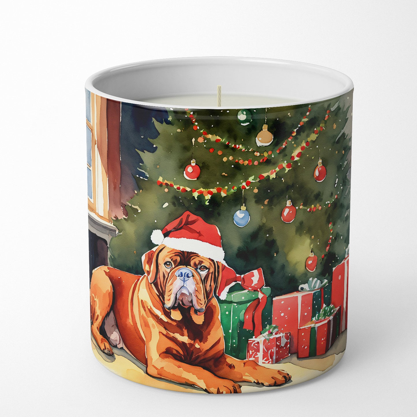 Dogue de Bordeaux Cozy Christmas Decorative Soy Candle