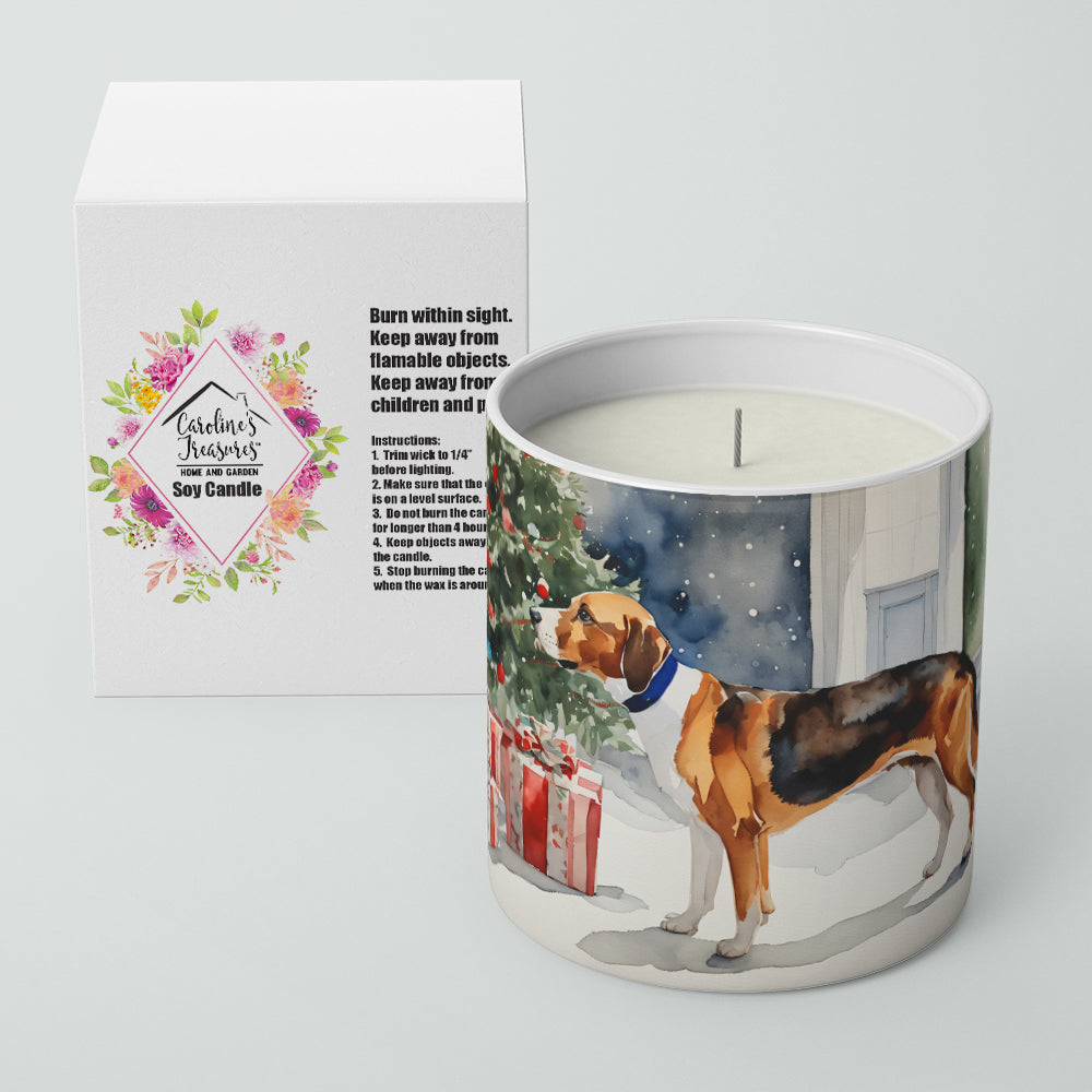 English Foxhound Cozy Christmas Decorative Soy Candle