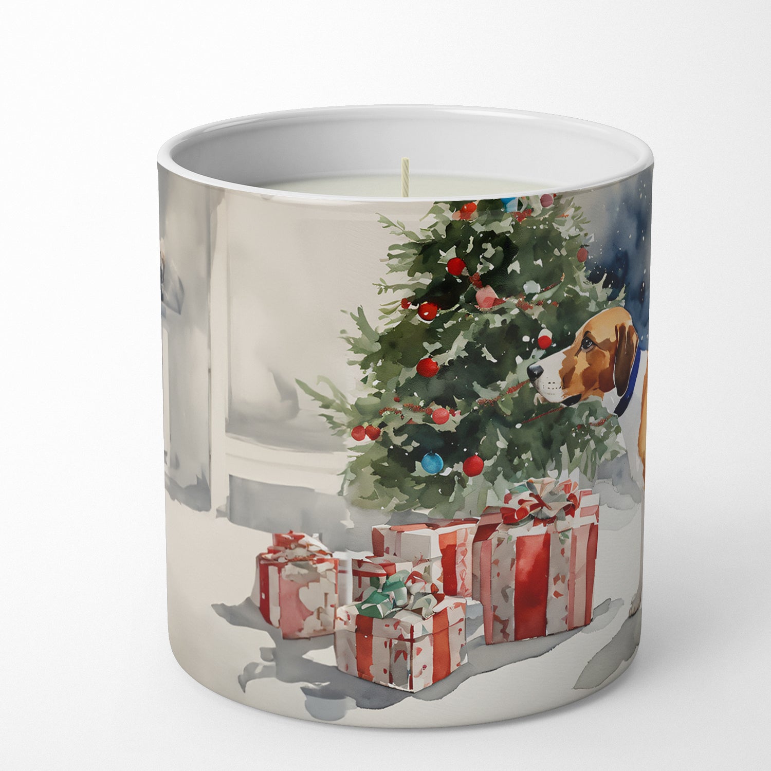 Buy this English Foxhound Cozy Christmas Decorative Soy Candle