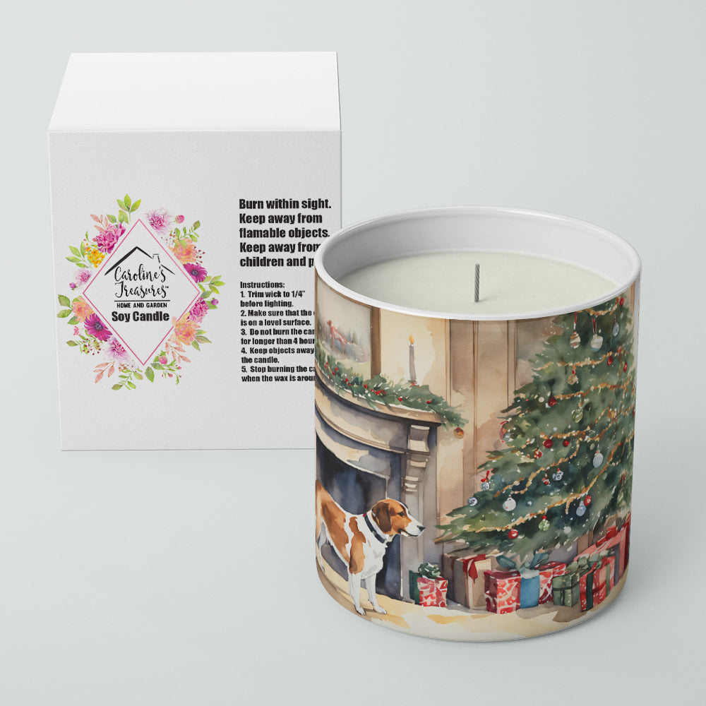 English Foxhound Cozy Christmas Decorative Soy Candle