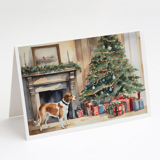 Buy this English Foxhound Cozy Christmas Greeting Cards Pack of 8