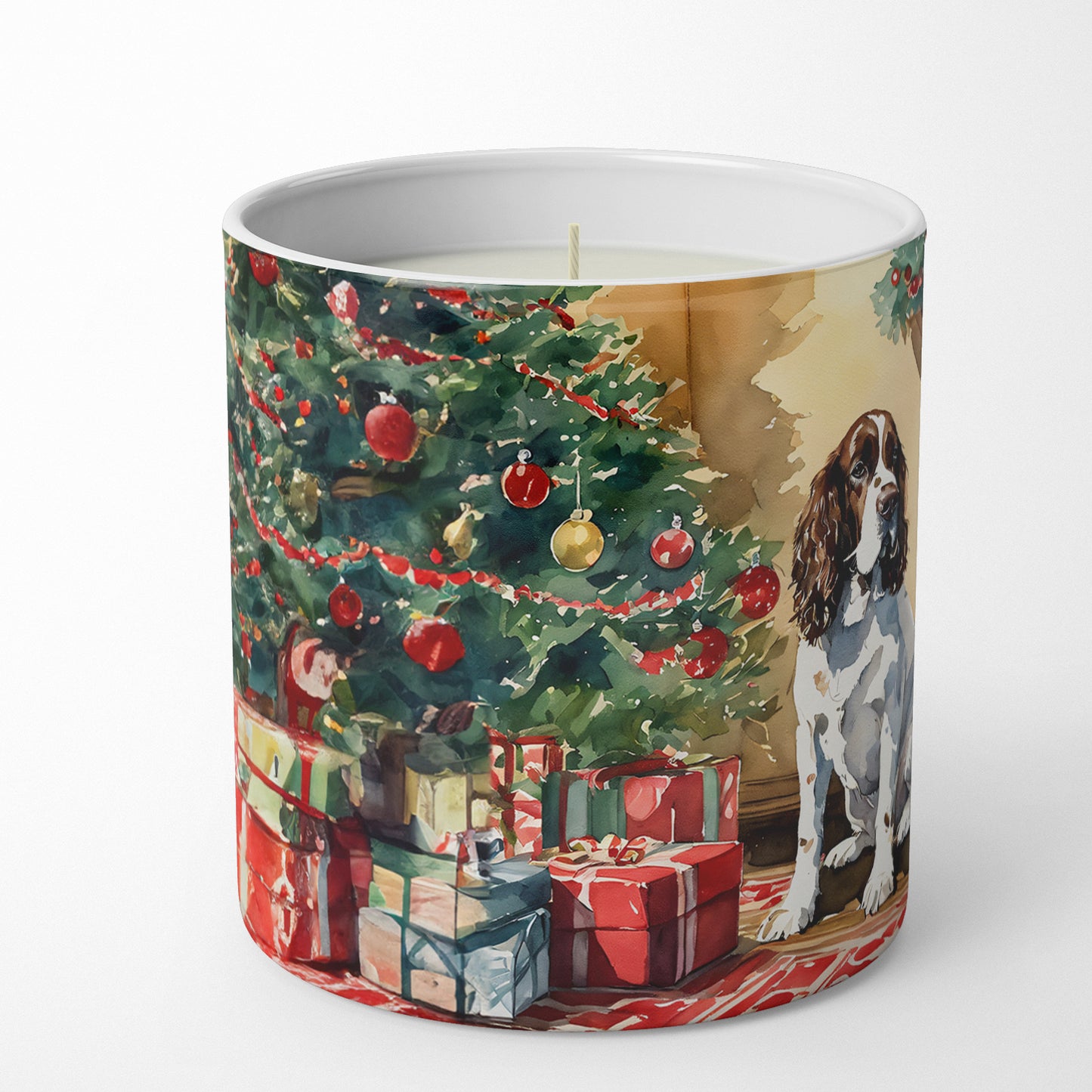 Buy this English Springer Spaniel Cozy Christmas Decorative Soy Candle
