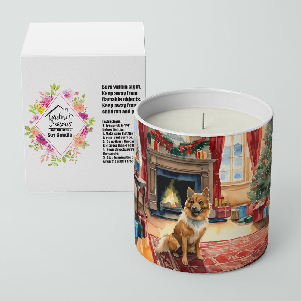 Finnish Spitz Cozy Christmas Decorative Soy Candle