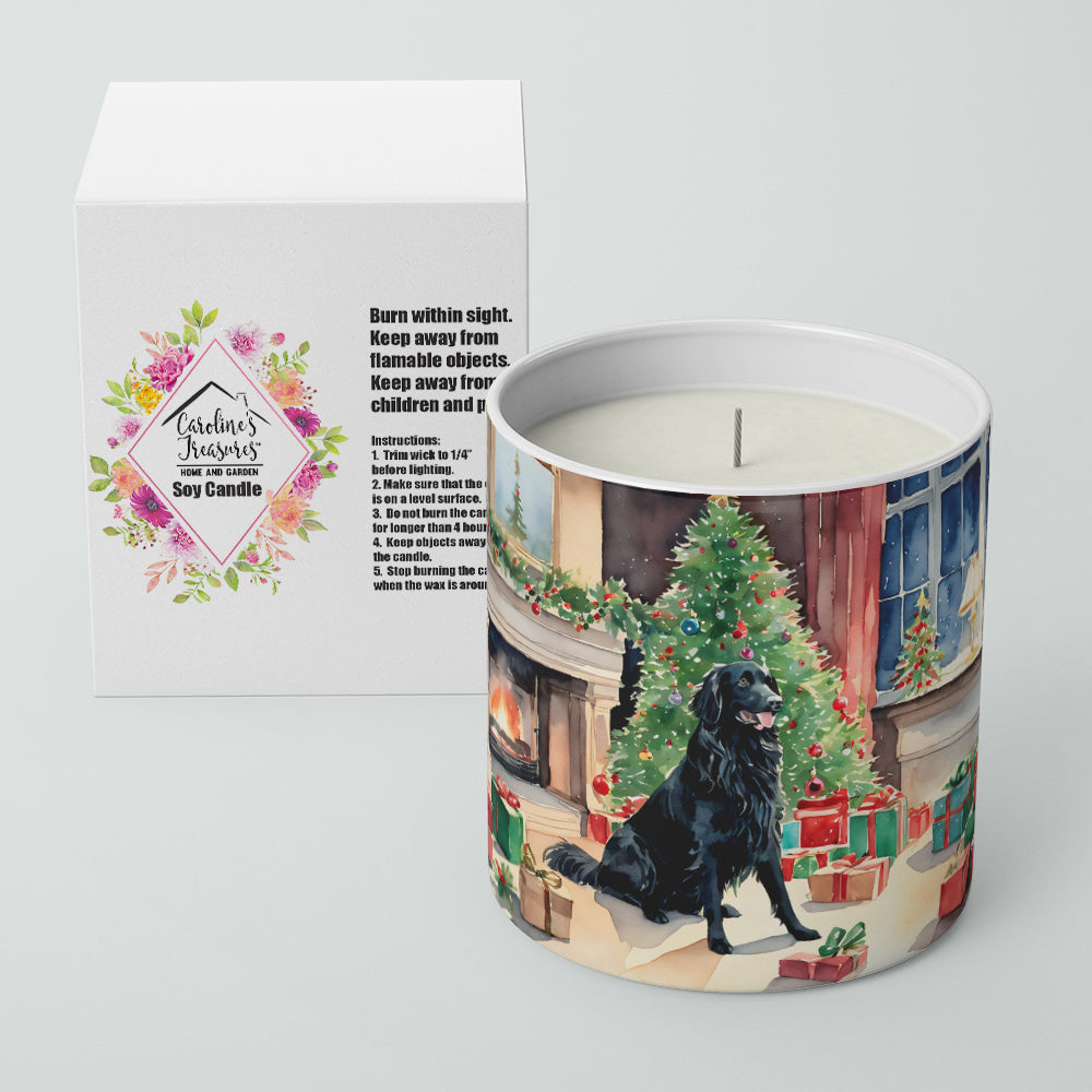 Flat-Coated Retriever Cozy Christmas Decorative Soy Candle