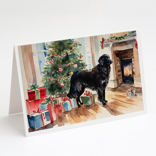 Buy this Flat-Coated Retriever Cozy Christmas Greeting Cards Pack of 8