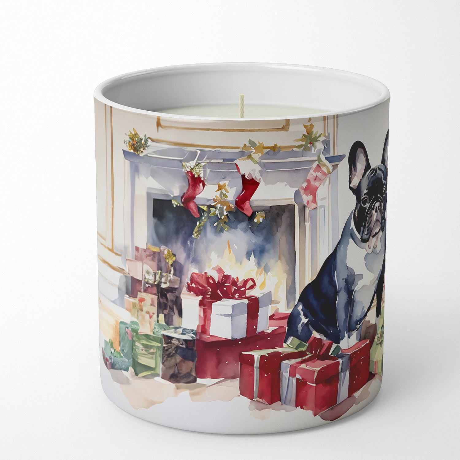 Buy this French Bulldog Cozy Christmas Decorative Soy Candle