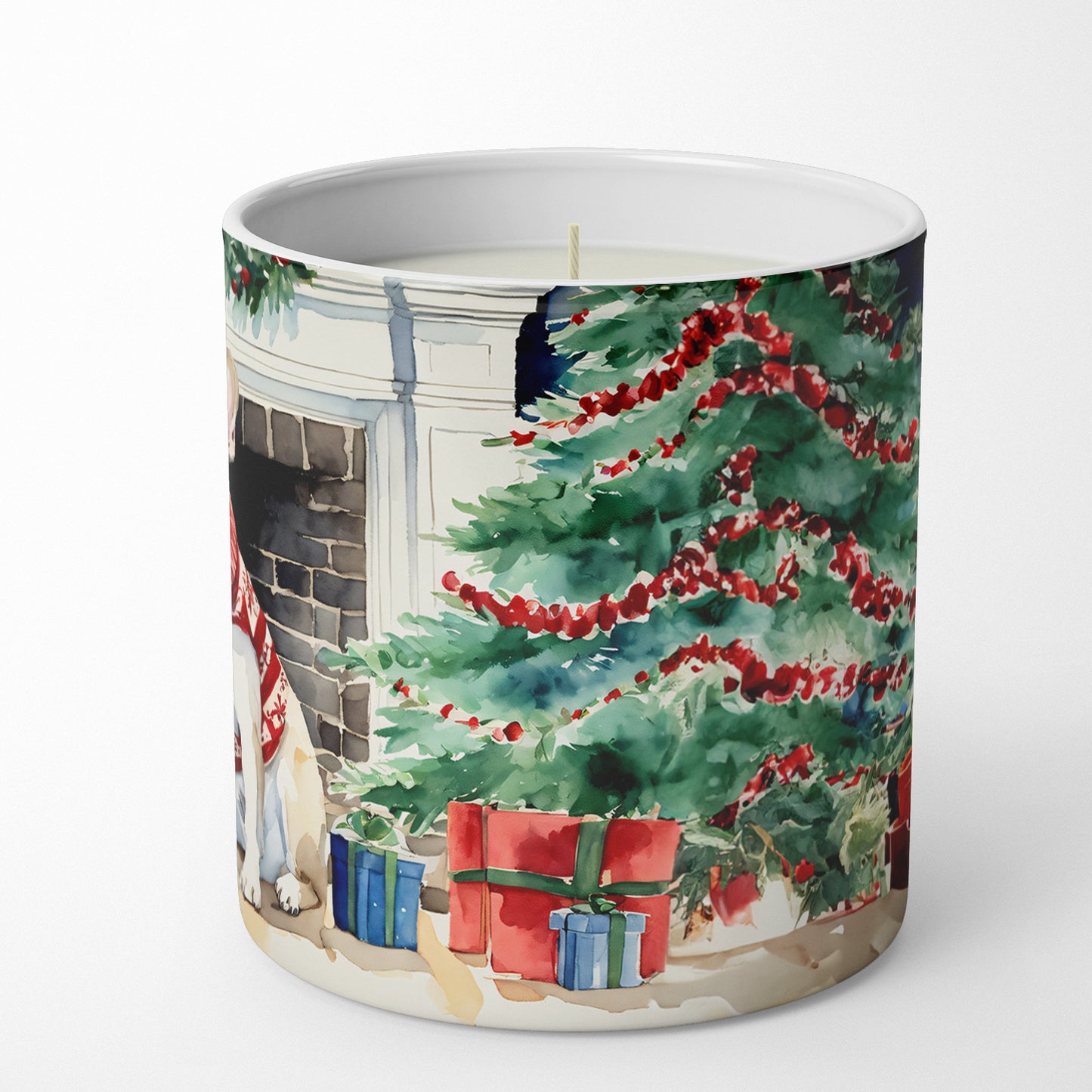 French Bulldog Cozy Christmas Decorative Soy Candle