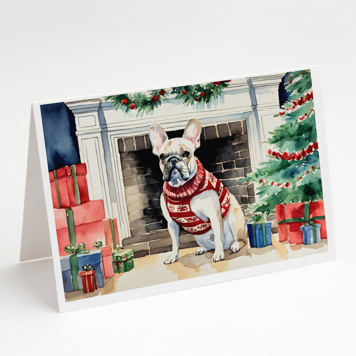 Buy this French Bulldog Cozy Christmas Greeting Cards Pack of 8
