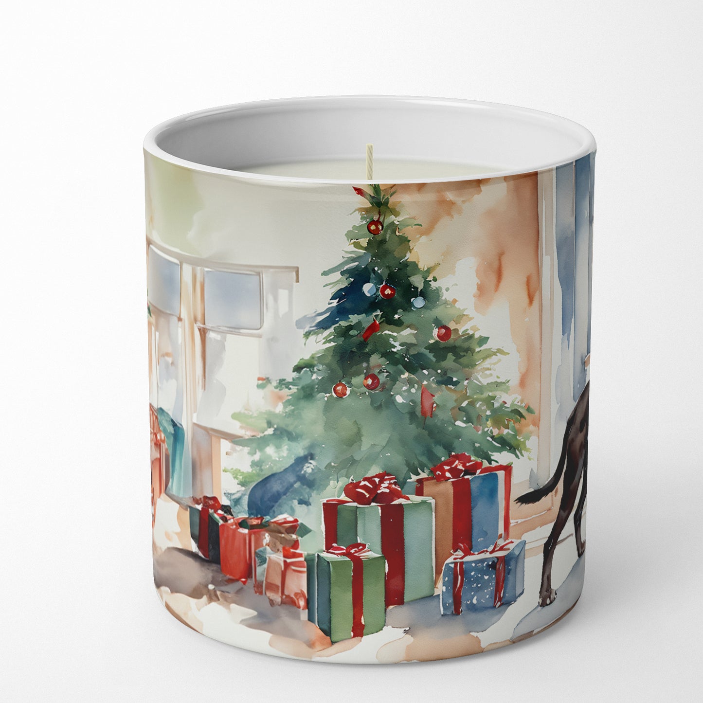 Buy this German Shorthaired Pointer Cozy Christmas Decorative Soy Candle