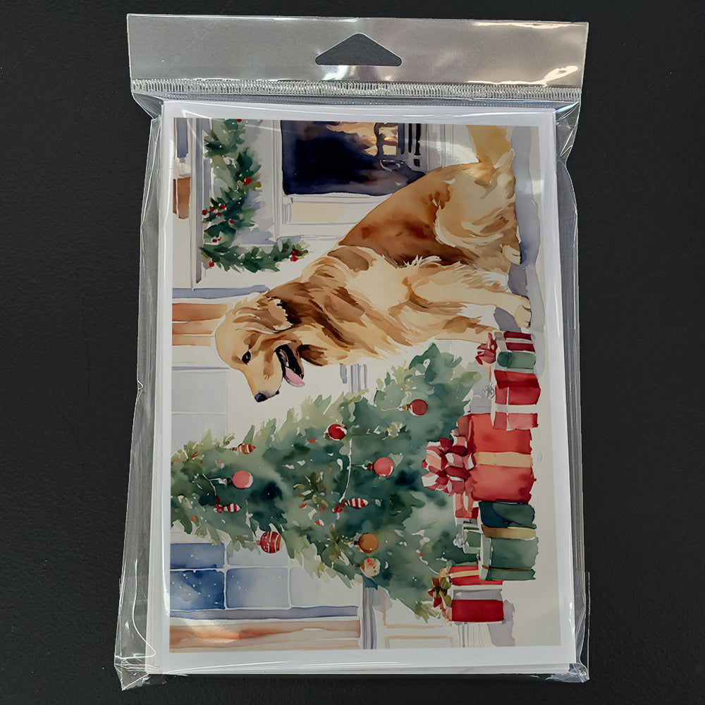 Golden Retriever Cozy Christmas Greeting Cards Pack of 8