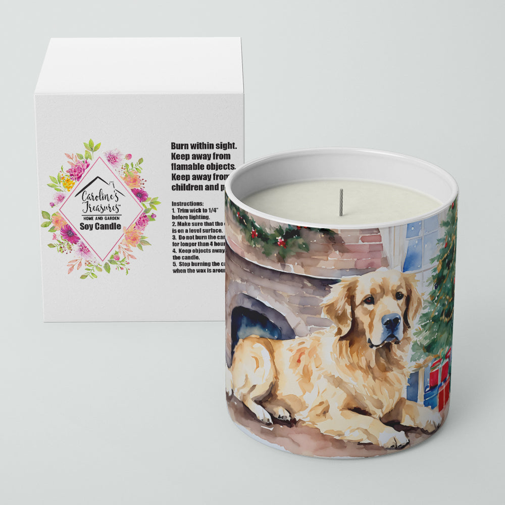 Golden Retriever Cozy Christmas Decorative Soy Candle