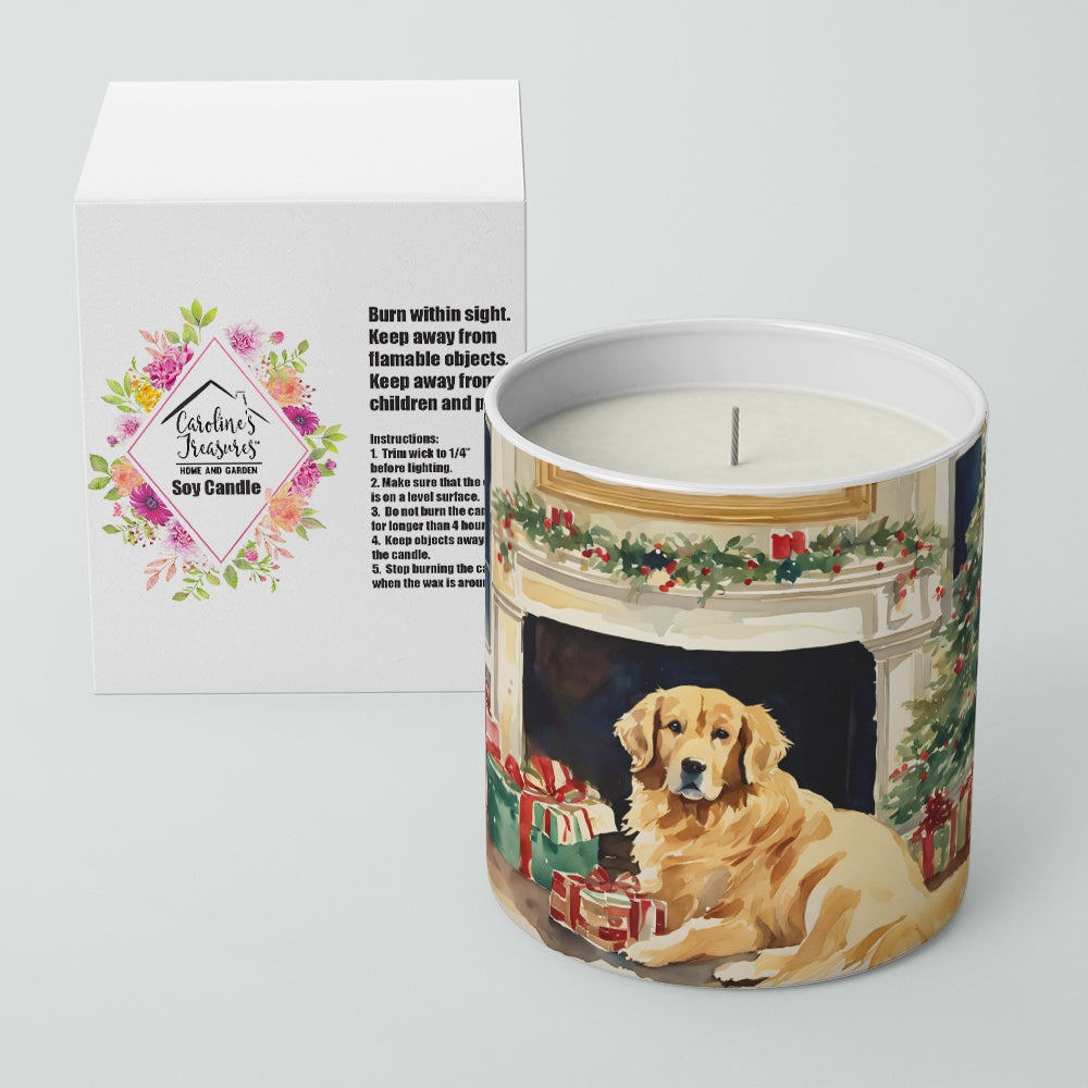 Golden Retriever Cozy Christmas Decorative Soy Candle