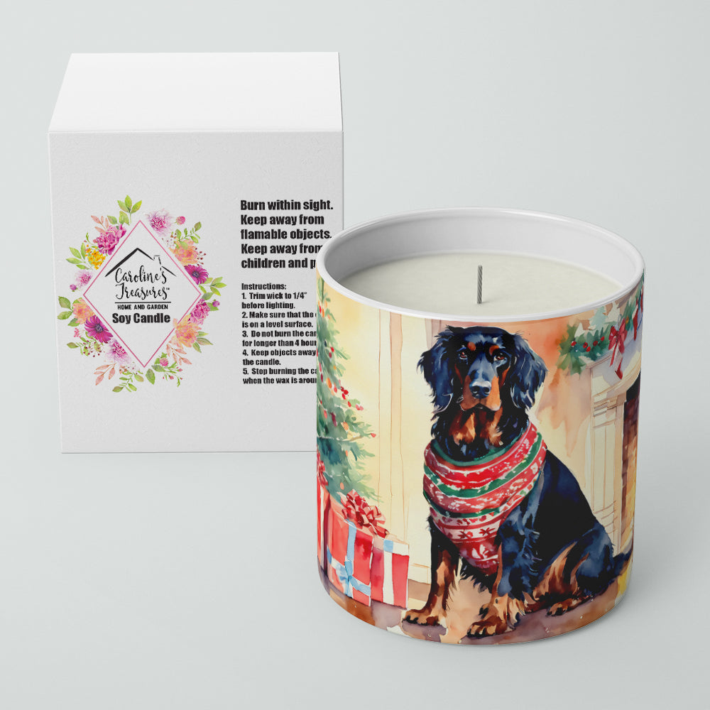 Gordon Setter Cozy Christmas Decorative Soy Candle