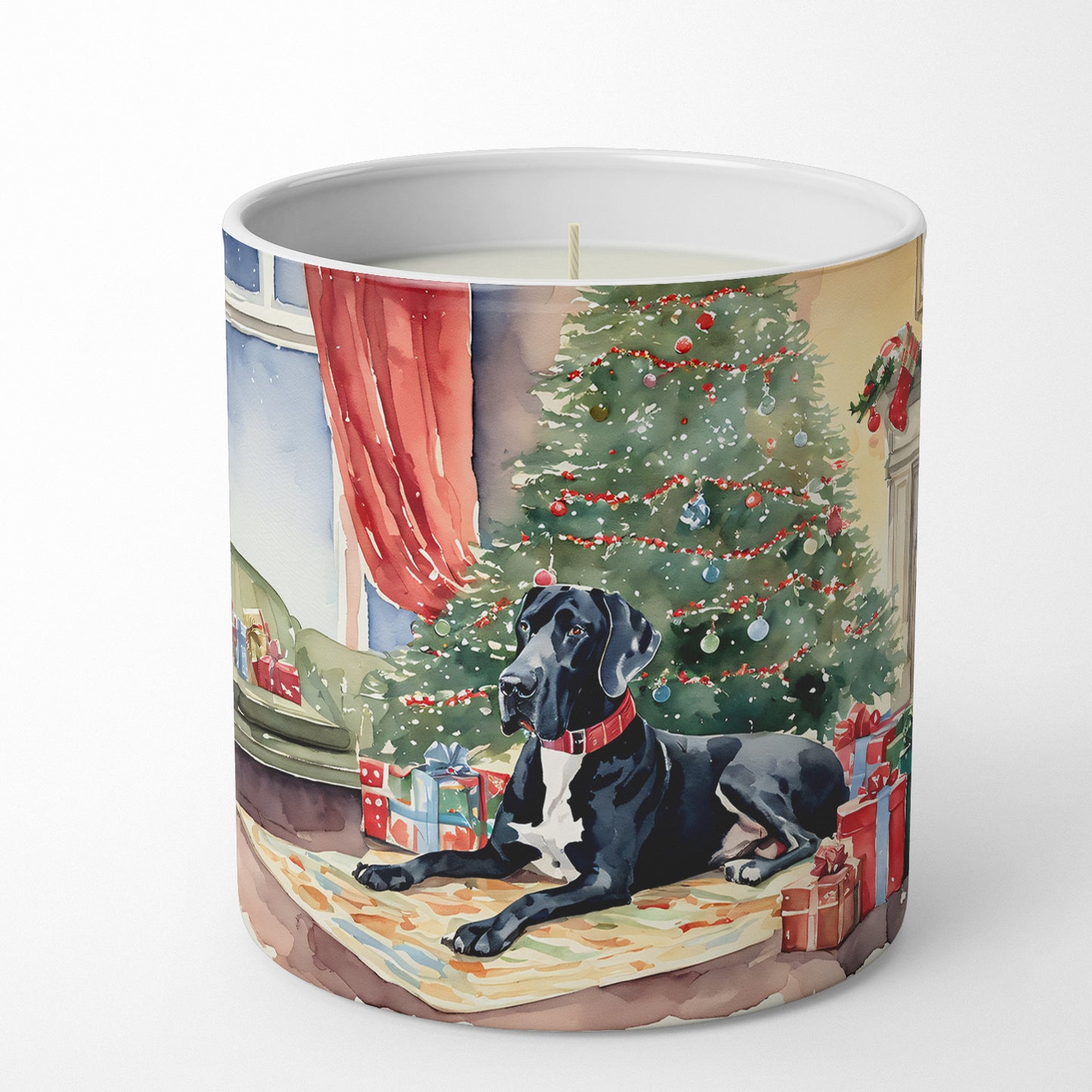 Great Dane Cozy Christmas Decorative Soy Candle