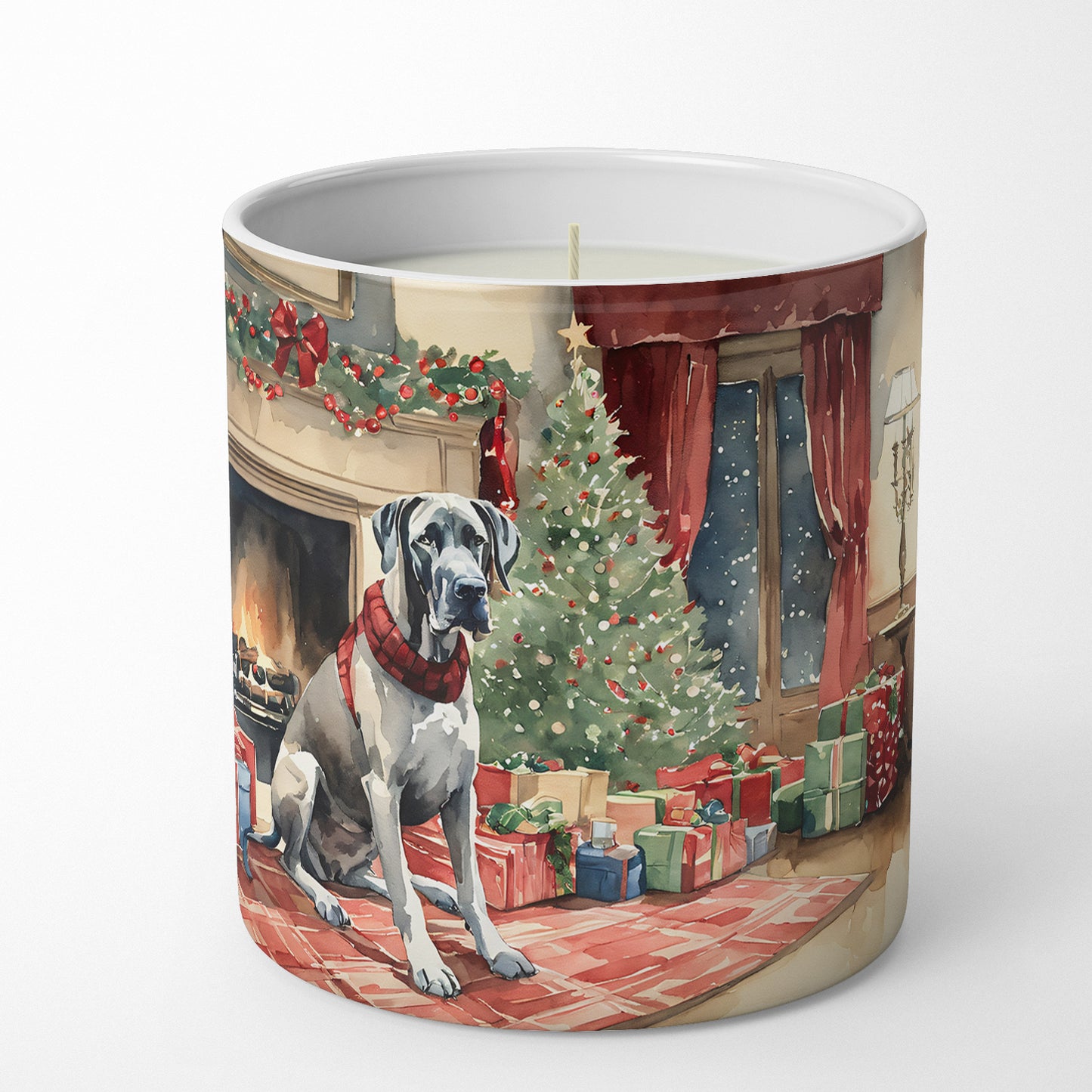 Great Dane Cozy Christmas Decorative Soy Candle